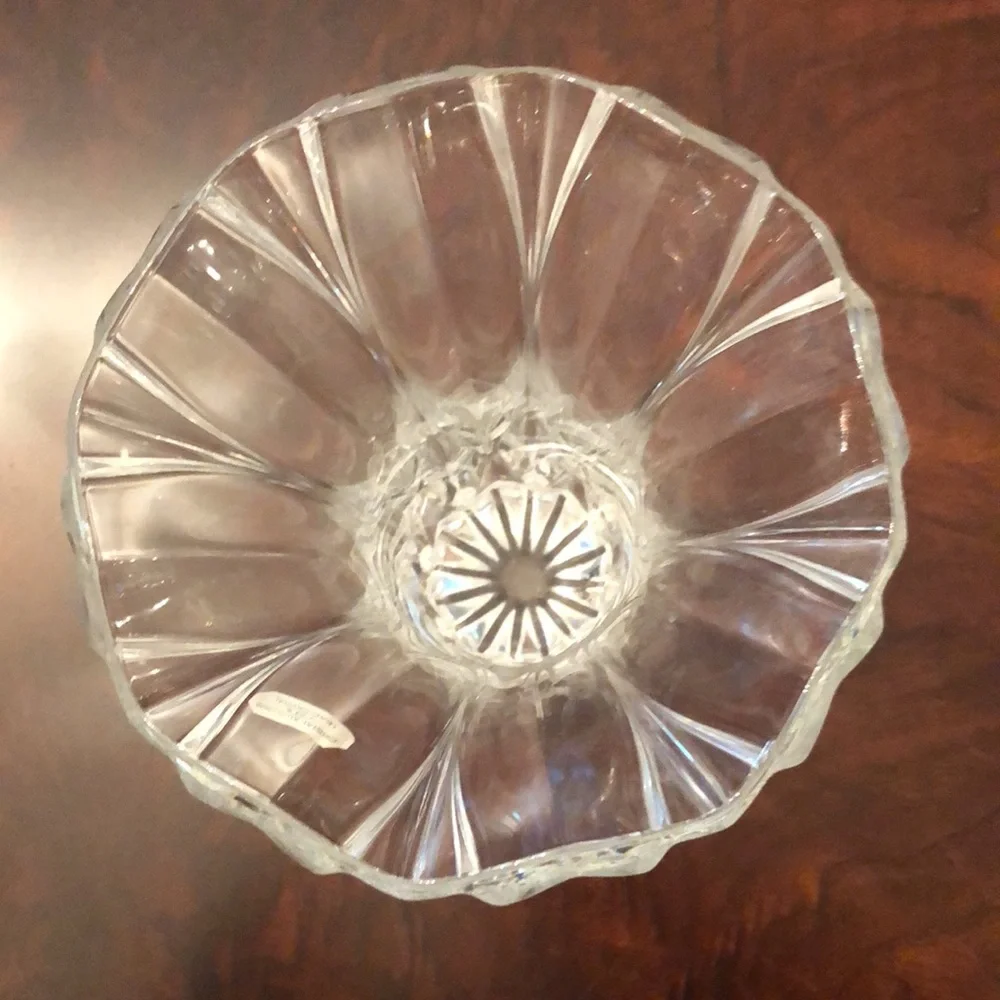 J G Durand l Vintage Crystal Floral Vase France